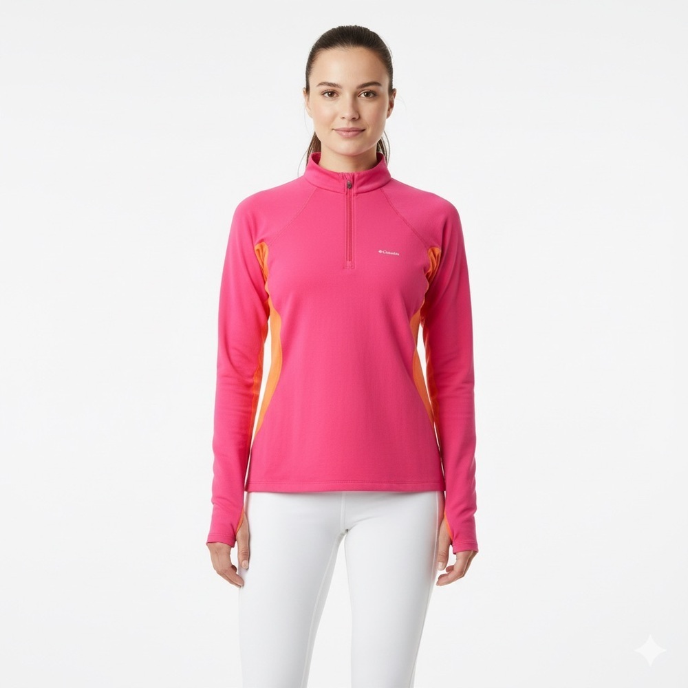 Columbia Vibrant Pink and Orange Pullover - Picture 2 of 11